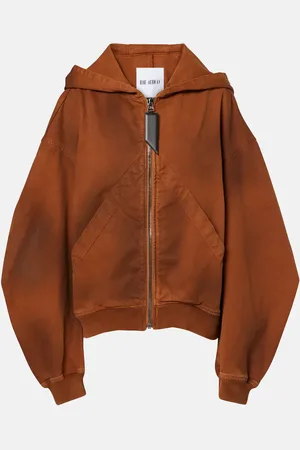 The Attico DÃ©gradÃ© cotton zip-up hoodie
