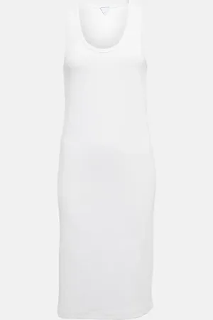 Bottega Veneta Cotton-blend jersey tank dress