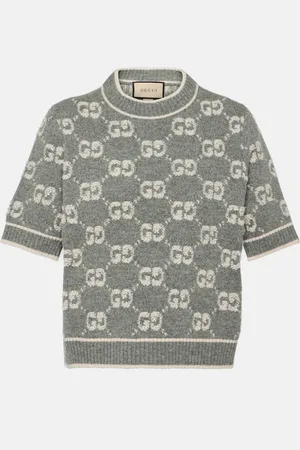 Gucci GG jacquard wool top