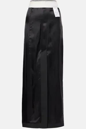Maison Margiela Satin maxi skirt