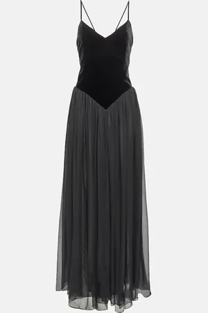Chloé ChloÃ© Velvet and silk maxi dress