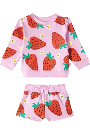 Stella McCartney Baby cotton sweatshirt and sweatshorts set