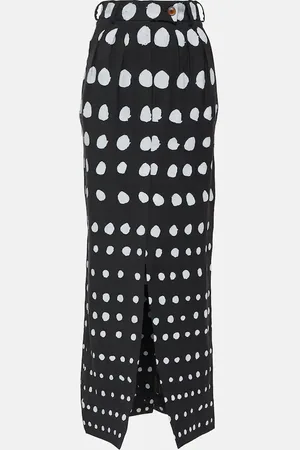 Vivienne Westwood Polka-dot wool maxi skirt