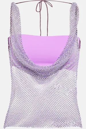 GIUSEPPE DI MORABITO Embellished mesh top