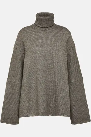 The Row Erci alpaca and silk turtleneck sweater