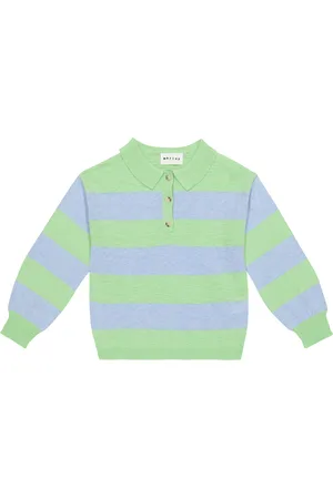 MORLEY Pepper striped cotton-blend sweater