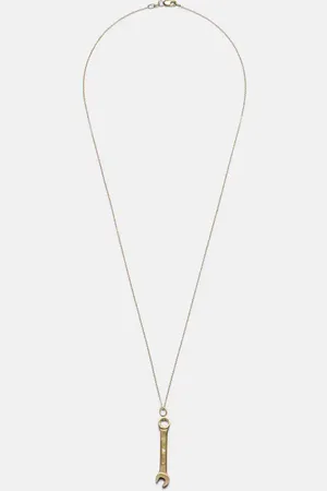 Ileana Makri Wrench Pendant Y 18kt necklace with diamonds