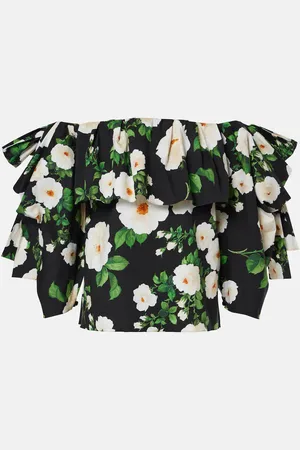 Carolina Herrera Floral off-shoulder top