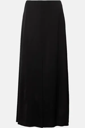 DRIES VAN NOTEN Satin crÃªpe maxi skirt