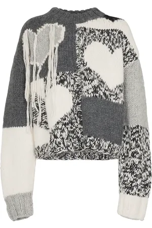 Joseph Intarsia wool-blend sweater