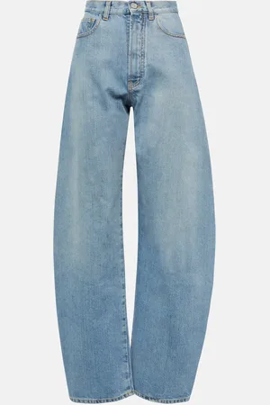 Alaïa AlaÃ¯a High-rise barrel-leg jeans