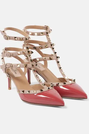 VALENTINO GARAVANI Rockstud 65 patent leather pumps