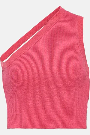 Jacquemus La Maille Ascu one-shoulder crop top