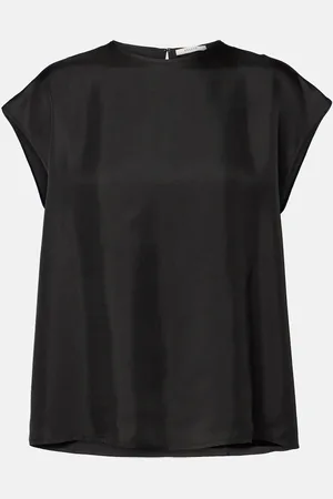 ASCENO Dasha silk twill top