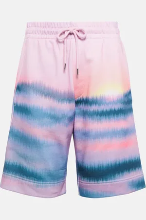 DRIES VAN NOTEN Printed cotton jersey shorts