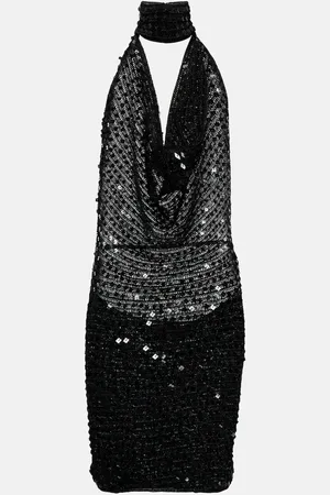 AYA MUSE Tipo sequined halterneck minidress