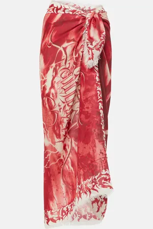 Jean Paul Gaultier Printed beach cover-up