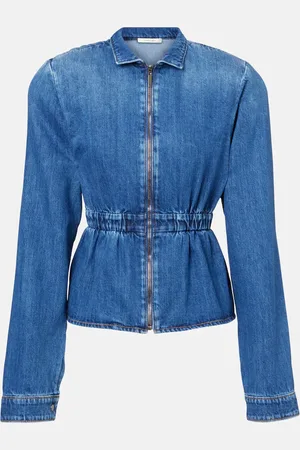 Nensi Dojaka Gathered denim jacket