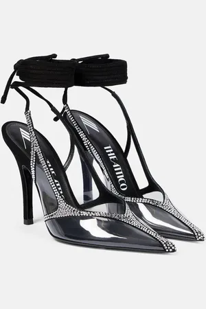 The Attico Venus crystal-embellished pumps
