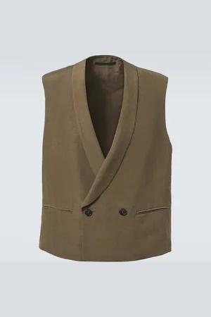 Giorgio Armani Linen-blend vest