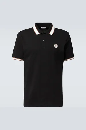 Moncler Logo cotton piquet polo shirt