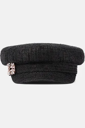 Roger Vivier Tweed newsboy cap