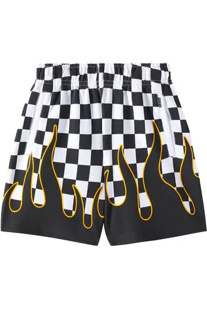 Molo Amil checked cotton jersey Bermuda shorts