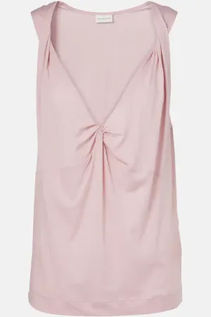 DRIES VAN NOTEN Gathered cotton top
