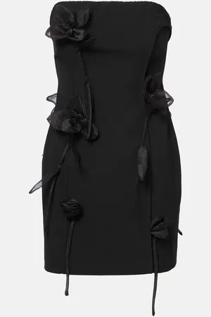 ROTATE Rose-appliquÃ© minidress