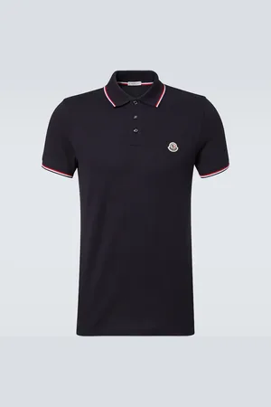Moncler Logo cotton piquÃ© polo shirt
