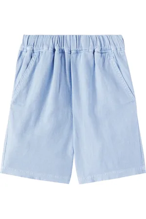 Il gufo Cotton and linen Bermuda shorts