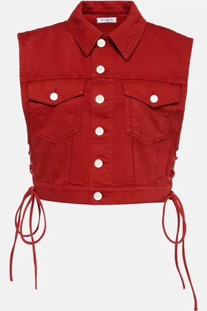 Alaïa AlaÃ¯a Eyelet cotton vest