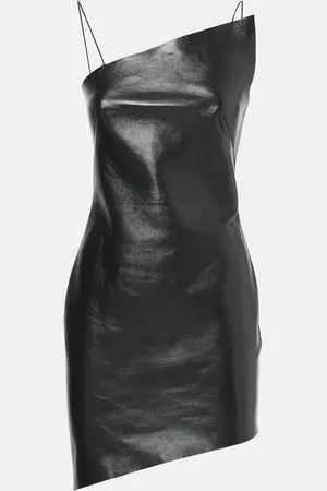 Givenchy Asymmetric leather minidress