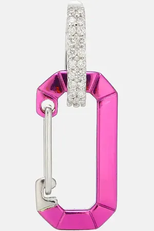 Eera EÃ©ra Chiara 18kt white gold and sterling silver single earring with diamonds