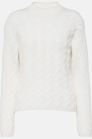 Vince Cable-knit wool-blend sweater