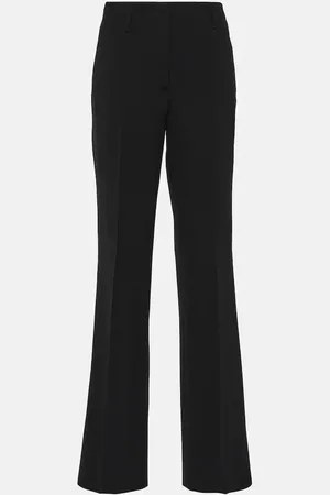 DRIES VAN NOTEN High-rise wool-blend straight pants