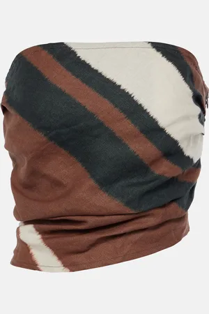 FAITHFULL THE BRAND Setubal striped linen tube top