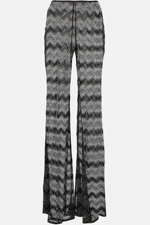Missoni Zigzag lamÃ© flared pants