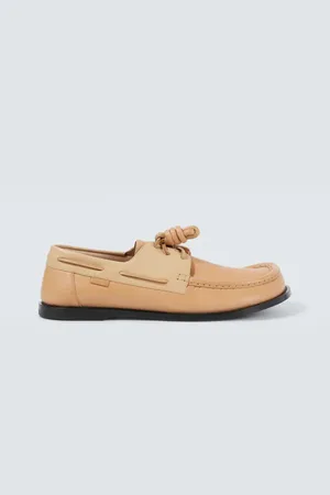 Loewe Campo leather boat shoes