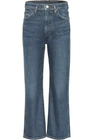 Goldsign High-rise cropped wide-leg jeans