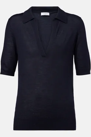 GABRIELA HEARST Frank cashmere and silk polo shirt