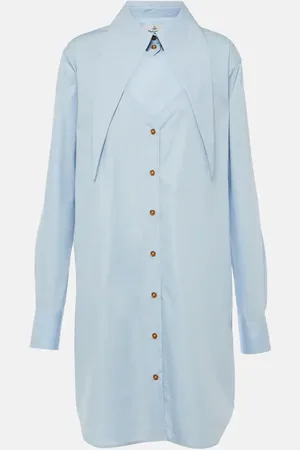 Vivienne Westwood Heart cutout cotton shirt dress