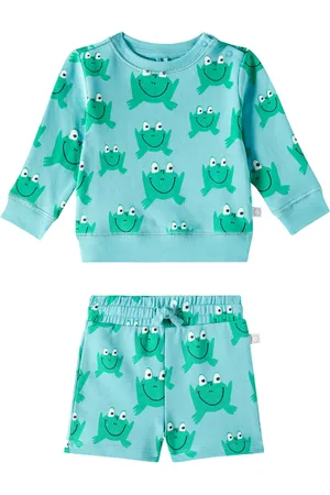 Stella McCartney Baby cotton sweatshirt and sweatshorts set