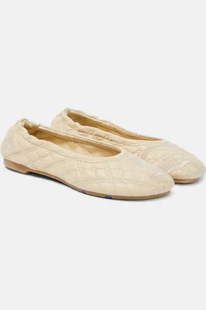 Burberry EKD quilted leather ballet flats