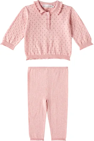 BONPOINT Baby Eliette cotton shirt and pants set