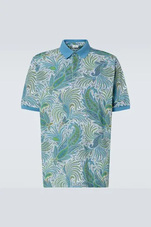 Etro Roma paisley cotton polo shirt