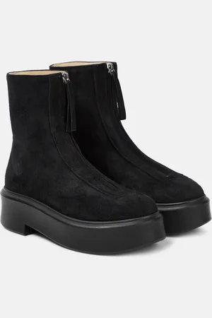 The Row Suede ankle boots