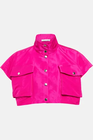 LAQUAN SMITH Cropped satin jacket