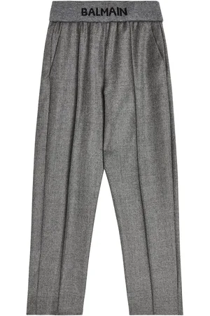 Balmain Logo wool pants
