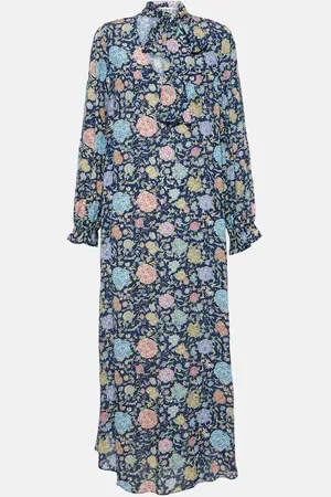 RIXO London Ferne floral crepe midi dress